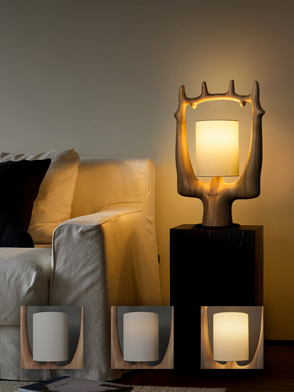 Antler Ring Table Lamp — product and interior detail 8