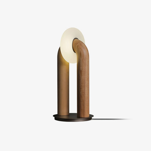 Arcadia Arched Wood LED Table Lamp - product view 1