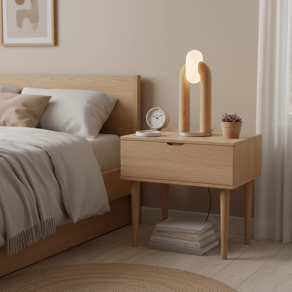 Arcadia Arched Wood LED Table Lamp - product view 9