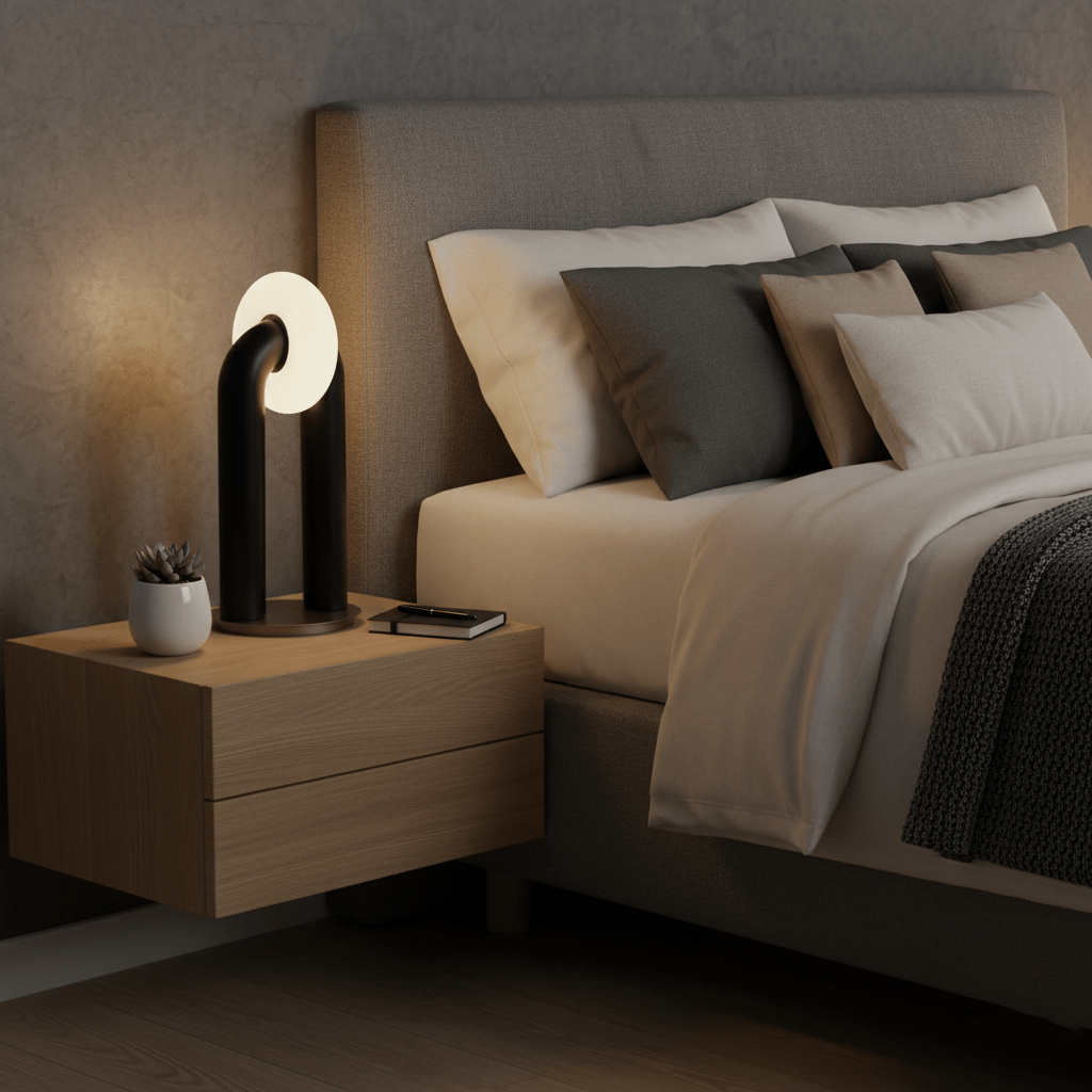 Arcadia Arched Wood LED Table Lamp - product view 10
