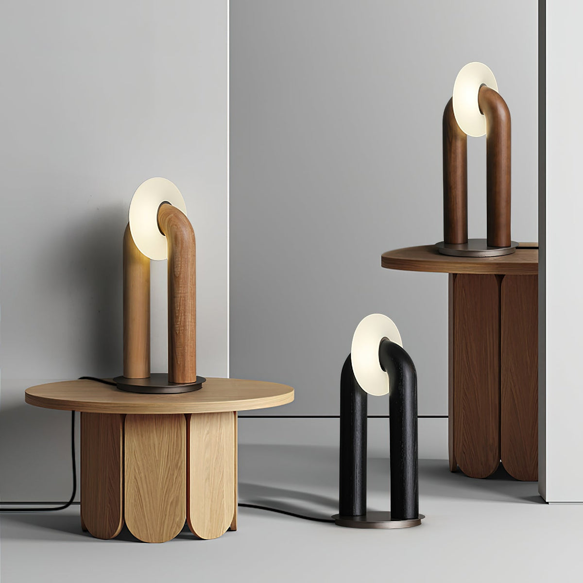 Arcadia Arched Wood LED Table Lamp - product view 17
