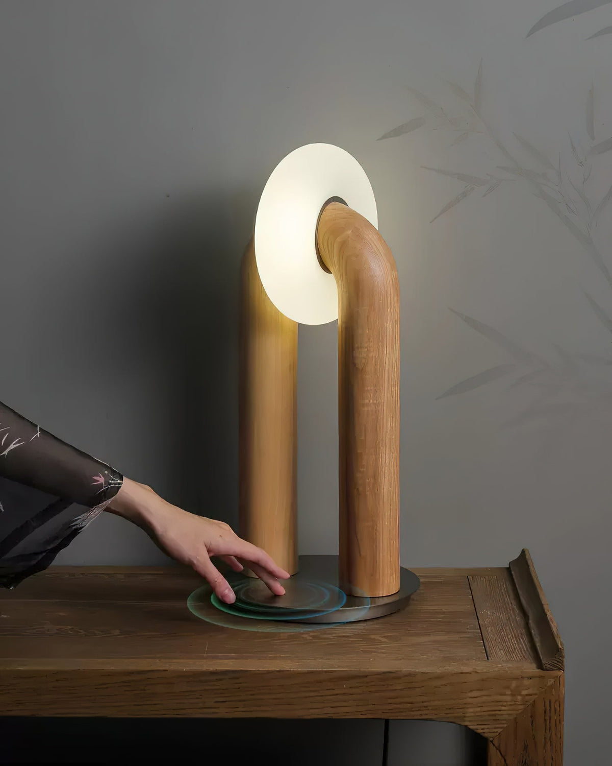 Arcadia Arched Wood LED Table Lamp - product view 18