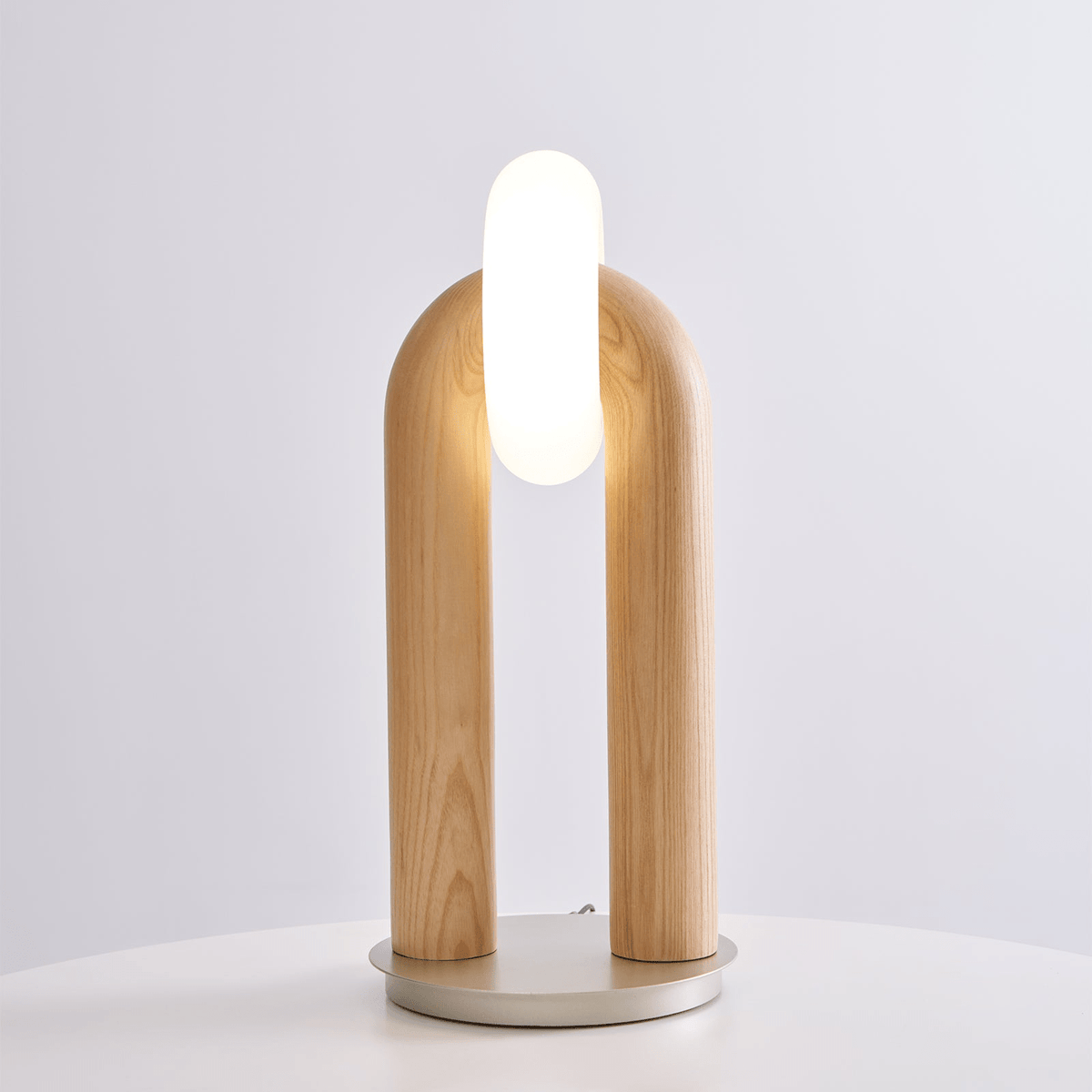 Arcadia Arched Wood LED Table Lamp - product view 52