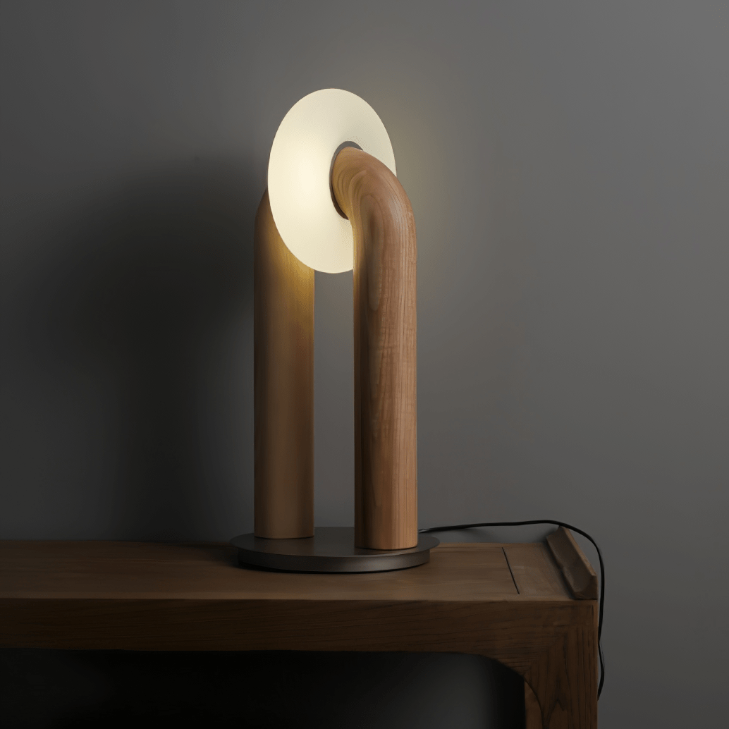 Arcadia Arched Wood LED Table Lamp - product view 55