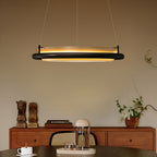 Archelo Wood and Fabric LED Pendant Light - product view 2
