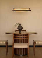 Archelo Wood and Fabric LED Pendant Light - product view 12