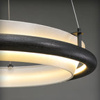 Archelo Wood and Fabric LED Pendant Light - product view 15