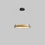 Archelo Wood and Fabric LED Pendant Light - product view 20