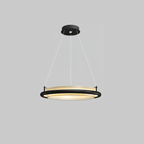 Archelo Wood and Fabric LED Pendant Light - product view 22