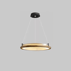 Archelo Wood and Fabric LED Pendant Light - product view 23