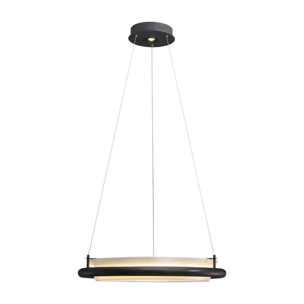 Archelo Wood and Fabric LED Pendant Light - product view 24