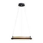 Archelo Wood and Fabric LED Pendant Light - product view 27
