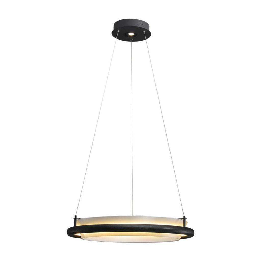 Archelo Wood and Fabric LED Pendant Light - product view 28