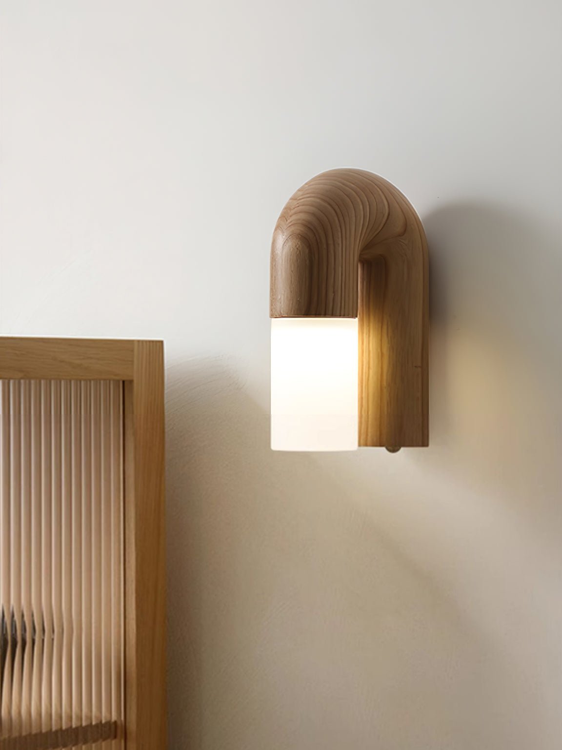 Arcus Curved Wood LED Wall Sconce - product view 5