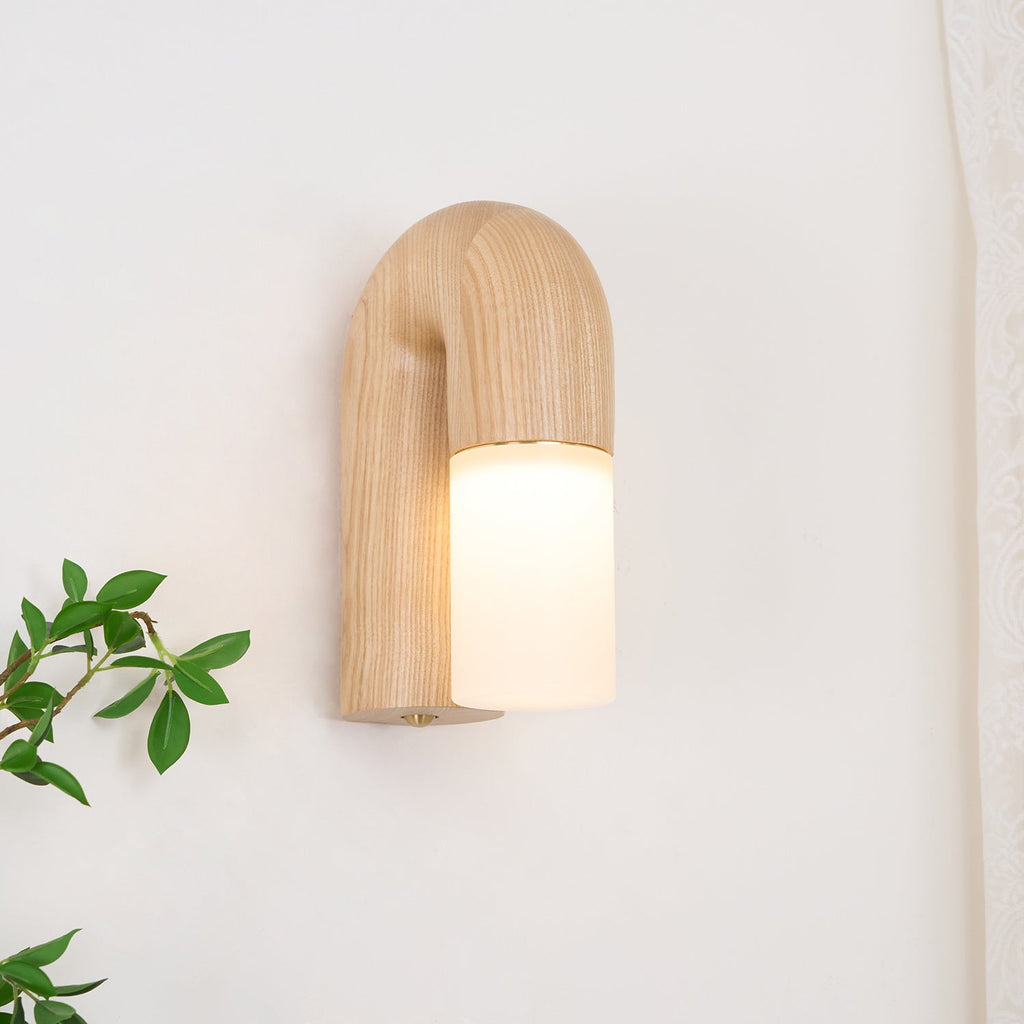 Arcus Curved Wood LED Wall Sconce - product view 6