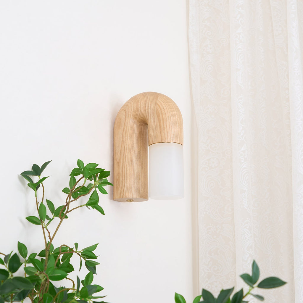Arcus Curved Wood LED Wall Sconce - product view 9