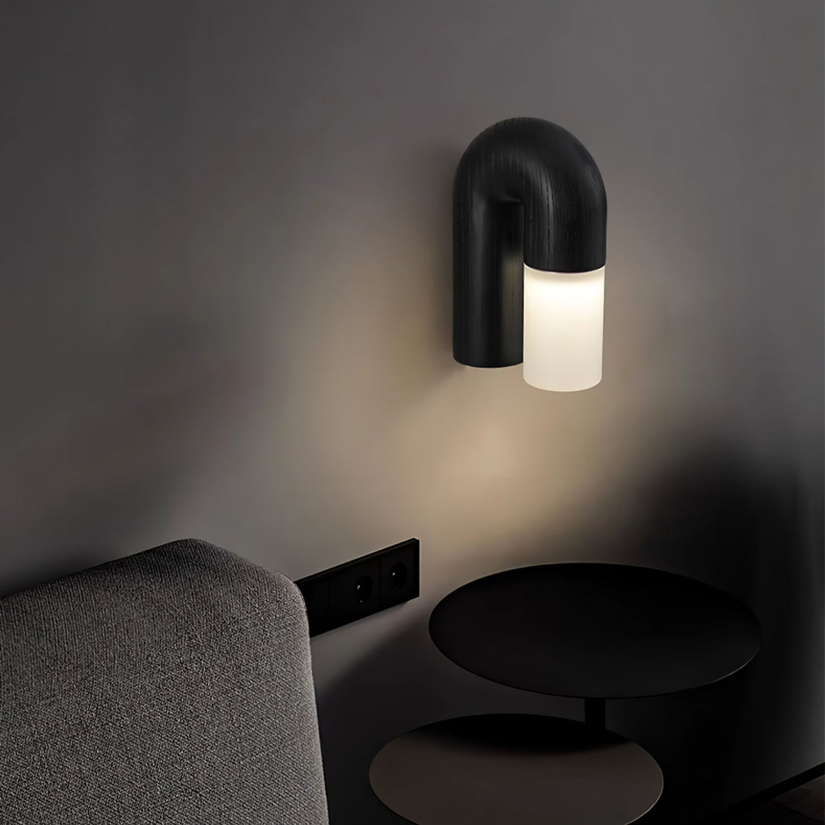 Arcus Curved Wood LED Wall Sconce - product view 12