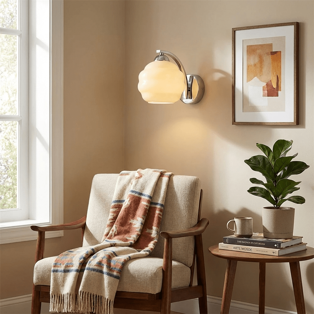 Art Deco Glass Wall Sconce – wall sconce view 3