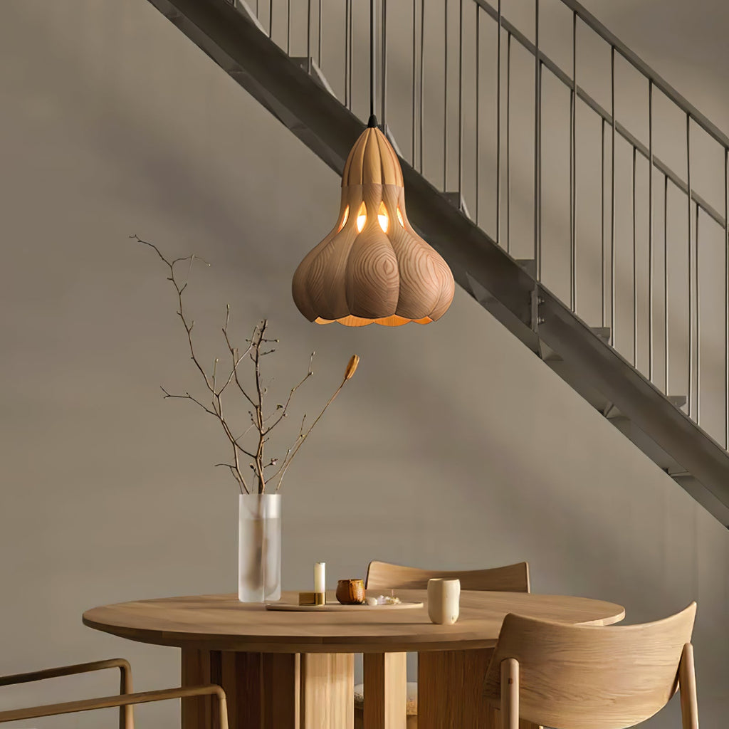 Aubree Wood Pendant Lamp — product and interior detail 7
