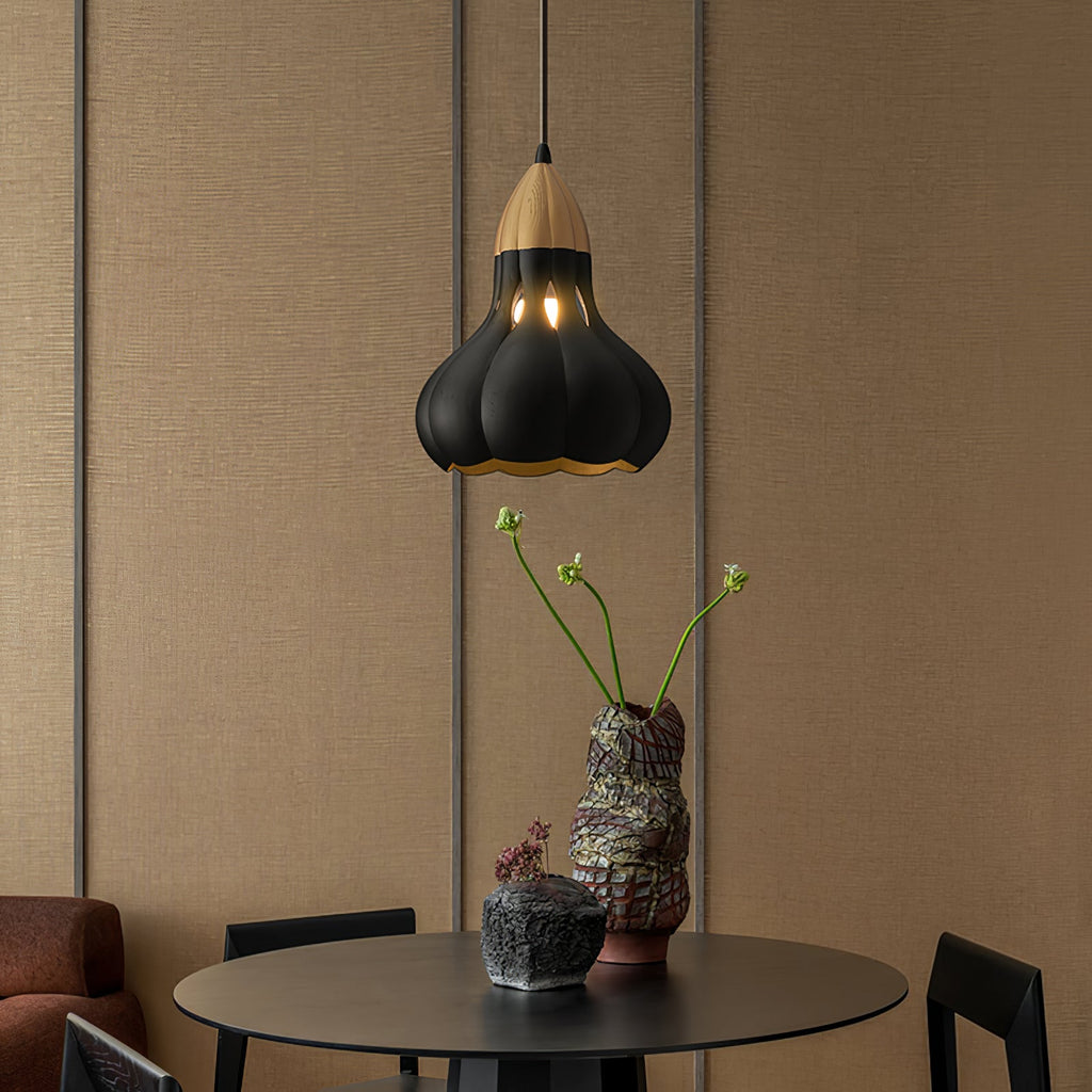 Aubree Wood Pendant Lamp — product and interior detail 9