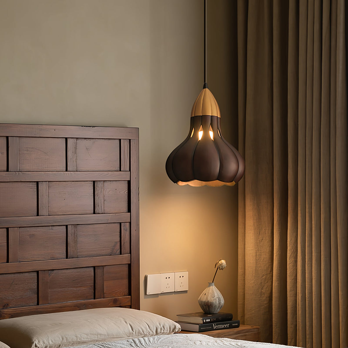 Aubree Wood Pendant Lamp — product and interior detail 13