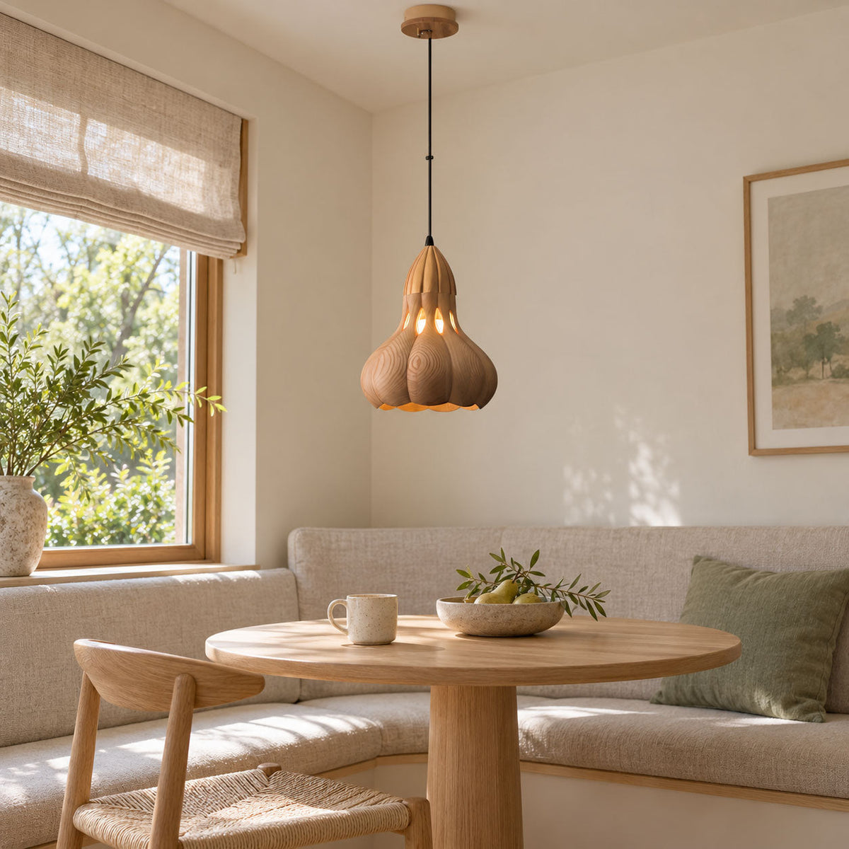 Aubree Wood Pendant Lamp — product and interior detail 32