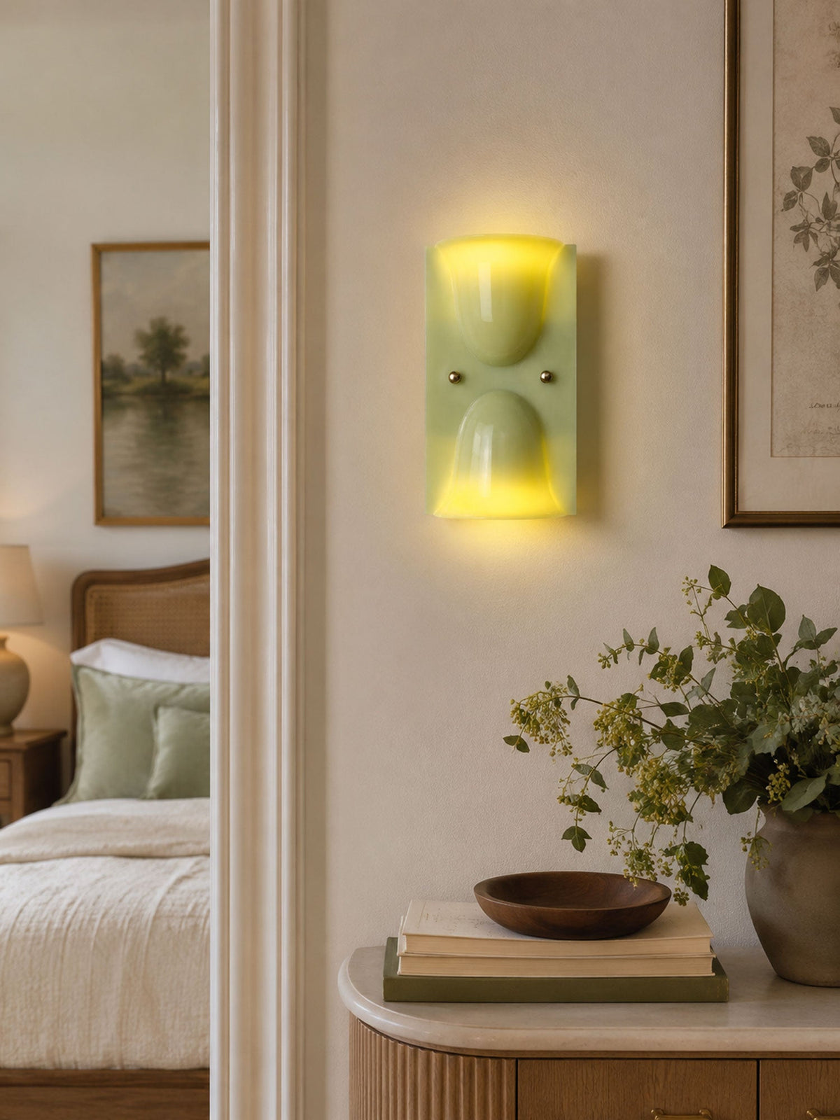 Aura Sculpted Resin Wall Sconce — design detail 8