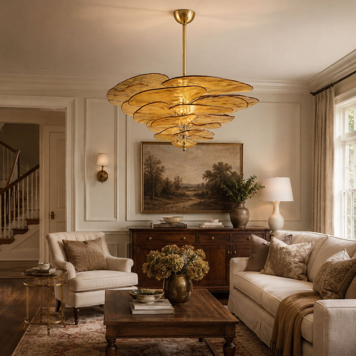 Aurevia Glass Petal Chandelier — product detail 18