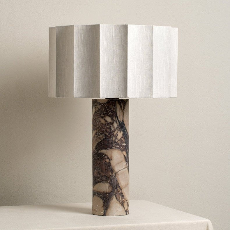Avelin Veined Marble Table Lamp — product, finish and specification view 7