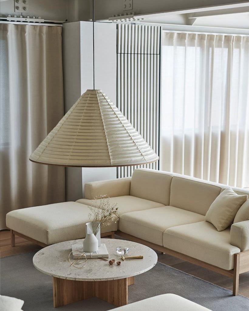 Aven Pleated Paper Pendant Light — product detail 6