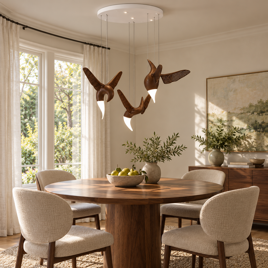Avian Flight Chandelier — product and interior detail 4