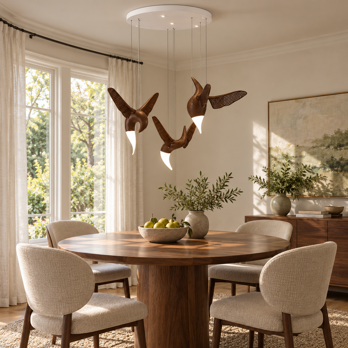 Avian Flight Chandelier — product and interior detail 4