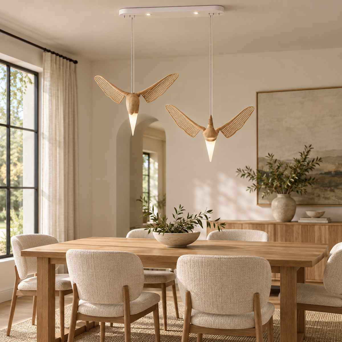 Avian Flight Chandelier — product and interior detail 7