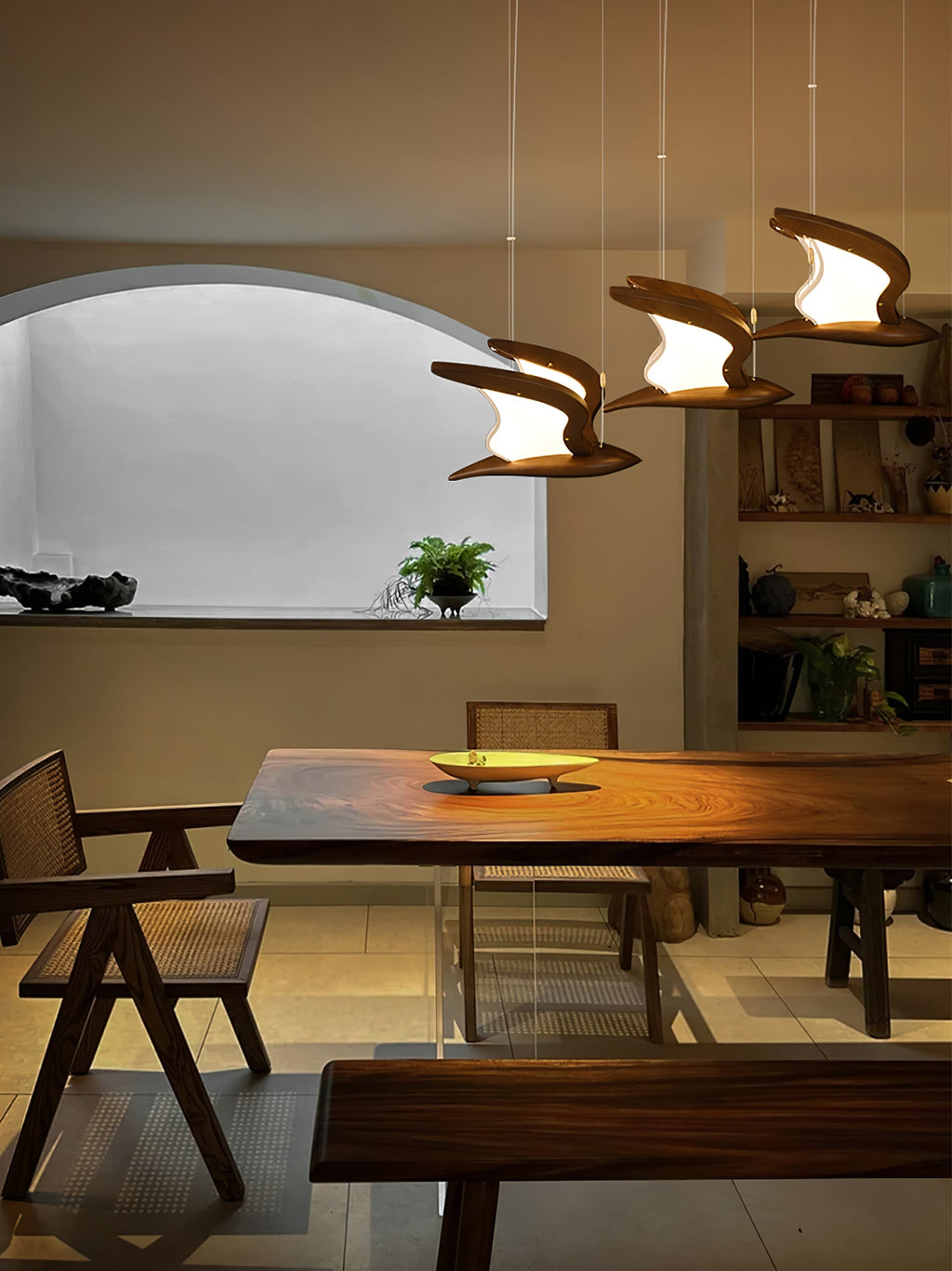 Avina Wing Pendant Light — product and interior detail 3