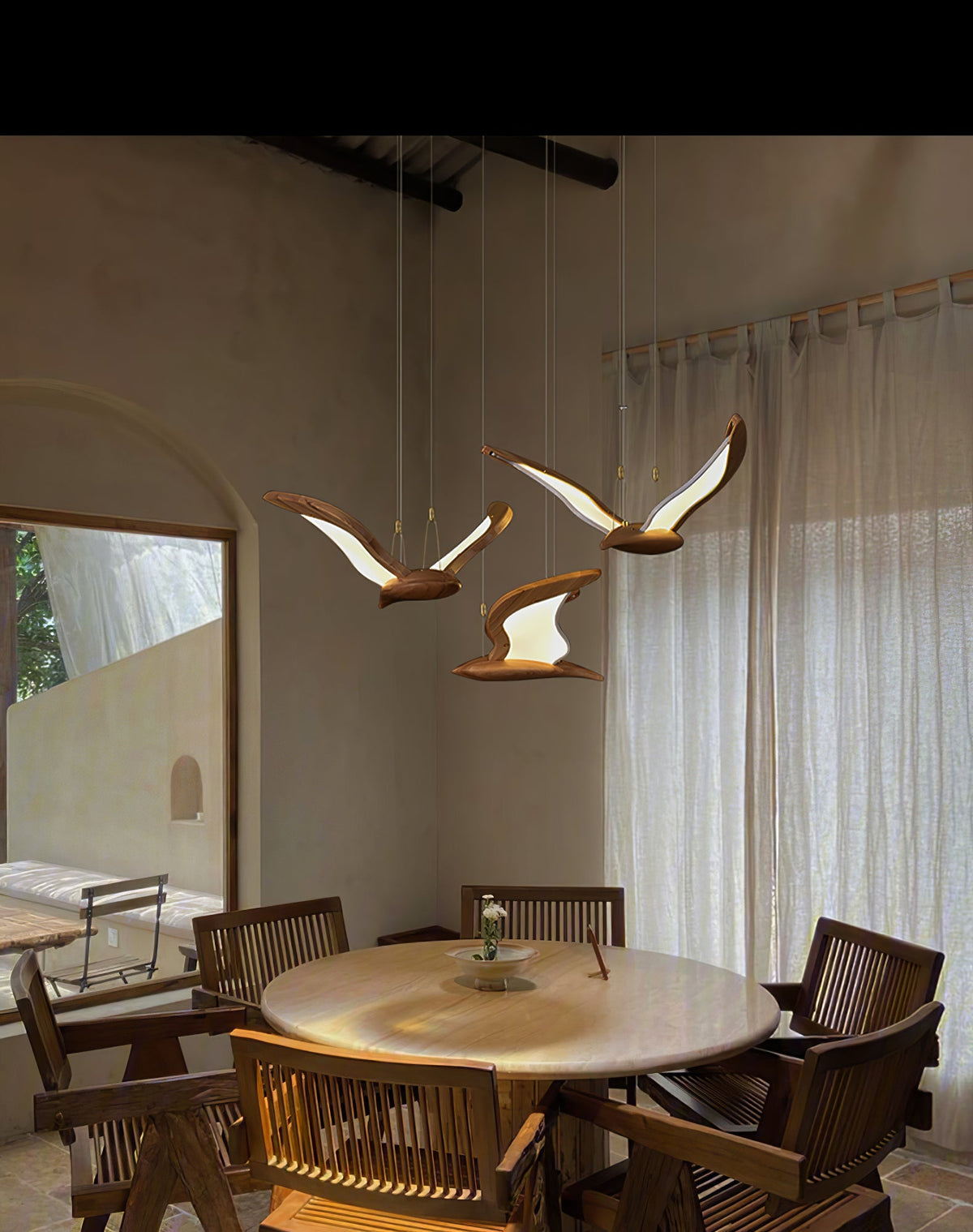 Avina Wing Pendant Light — product and interior detail 7