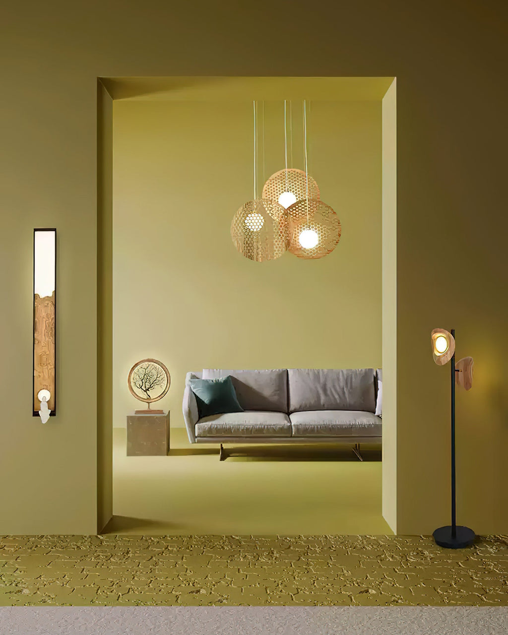 Bee Plate Chandelier — product and interior detail 17