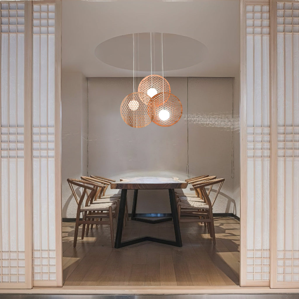 Bee Plate Chandelier — product and interior detail 18