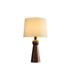 Bella Tall Wood and Fabric Table Lamp - product view 4