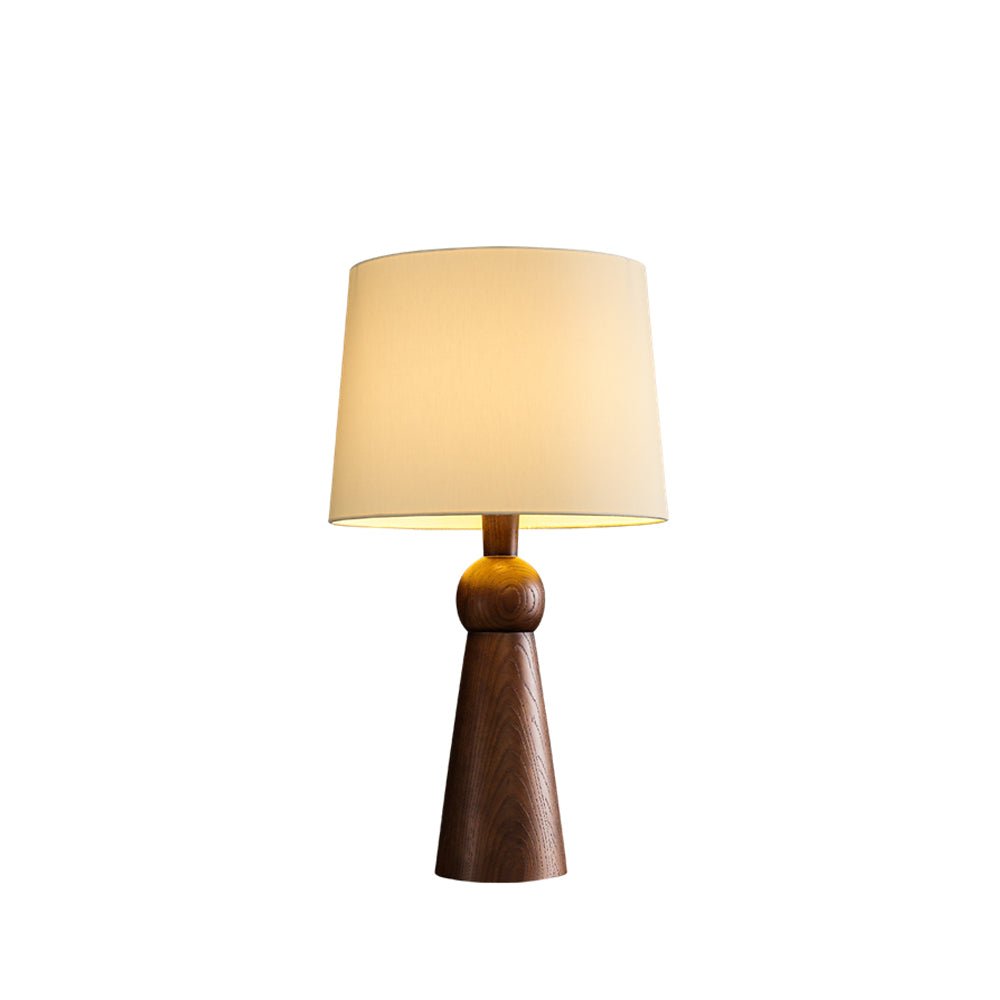 Bella Tall Wood and Fabric Table Lamp - product view 4
