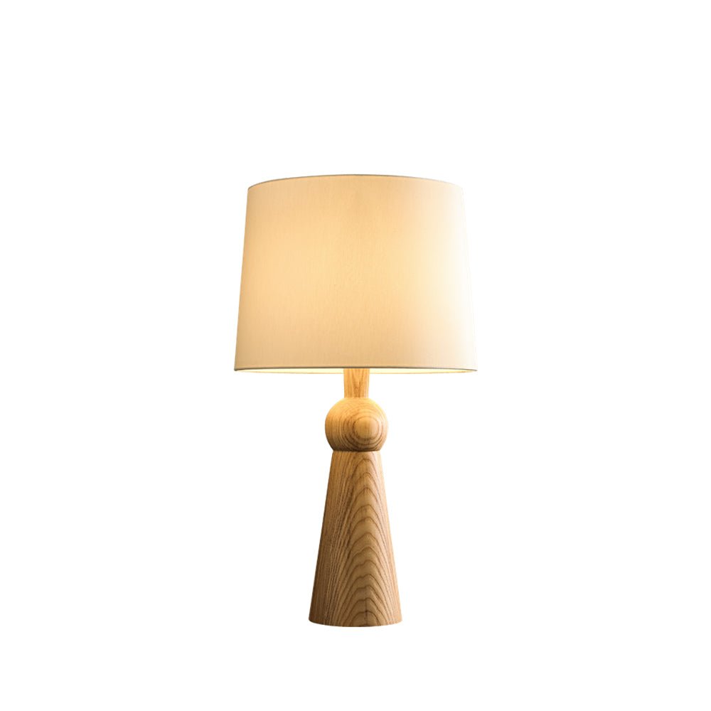 Bella Tall Wood and Fabric Table Lamp - product view 5