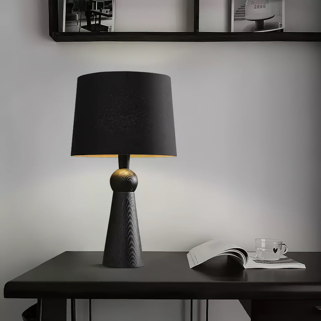 Bella Tall Wood and Fabric Table Lamp - product view 6