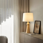 Bella Tall Wood and Fabric Table Lamp - product view 7
