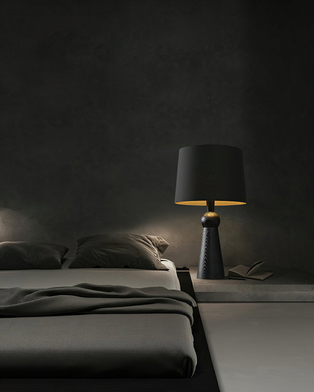 Bella Tall Wood and Fabric Table Lamp - product view 12