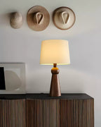 Bella Tall Wood and Fabric Table Lamp - product view 14