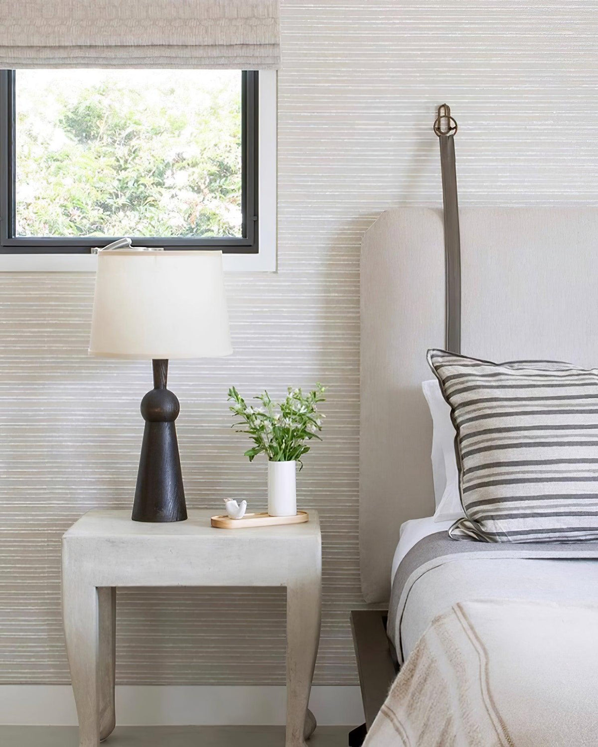 Bella Tall Wood and Fabric Table Lamp - product view 24