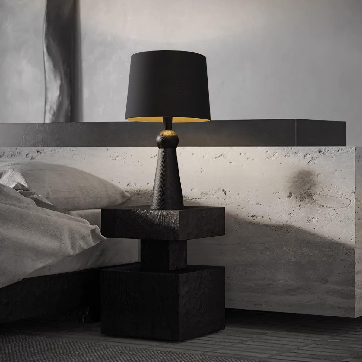 Bella Tall Wood and Fabric Table Lamp - product view 27
