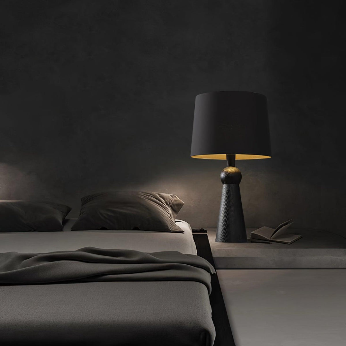 Bella Tall Wood and Fabric Table Lamp - product view 38