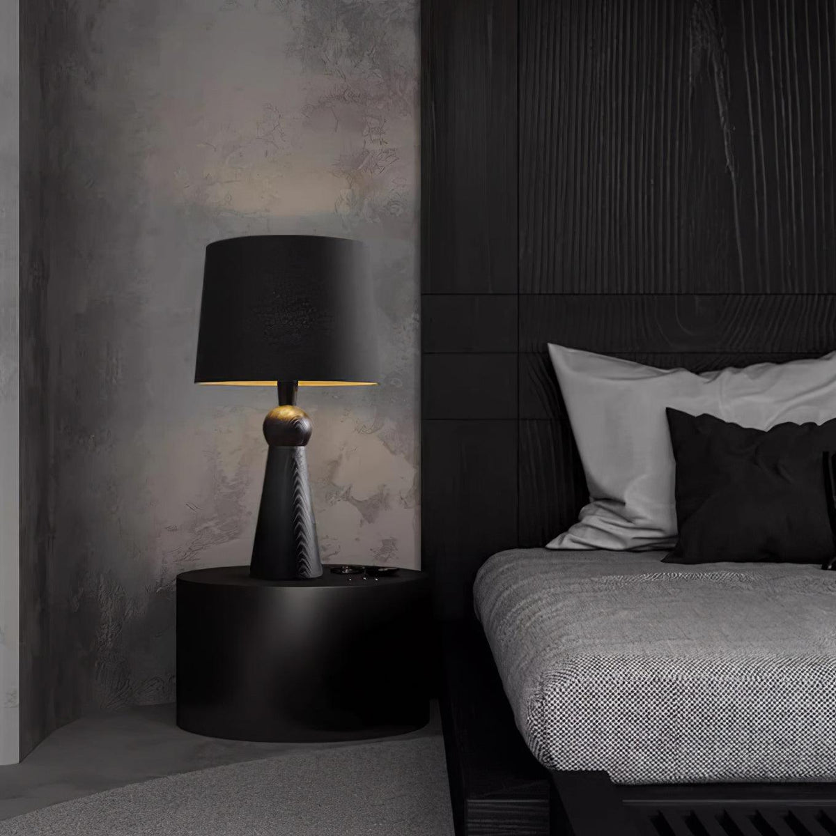 Bella Tall Wood and Fabric Table Lamp - product view 39