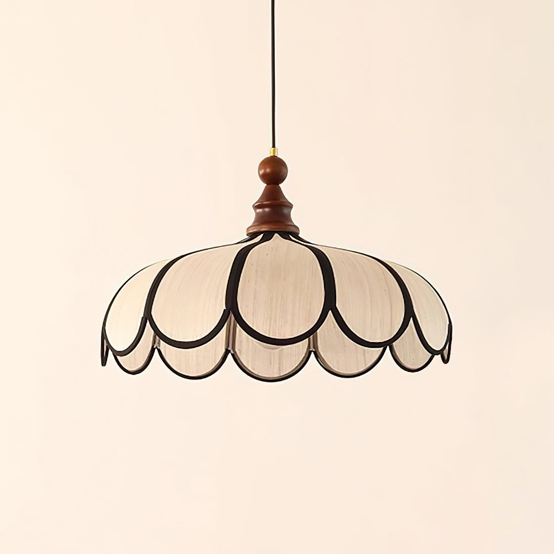 Bellerin Scalloped Abaca Pendant Light — design detail 35