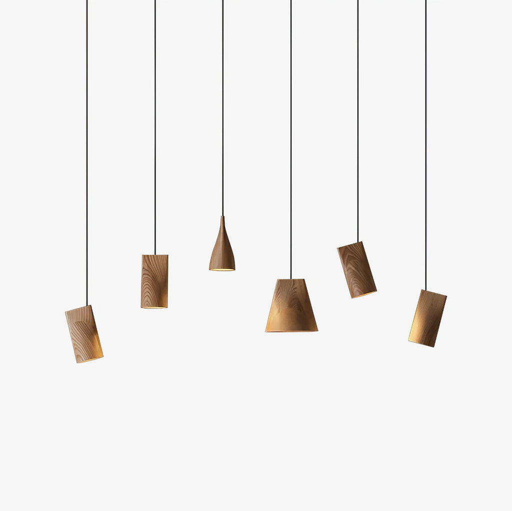 Bellwood Wood Bell Pendant Light - product view 1